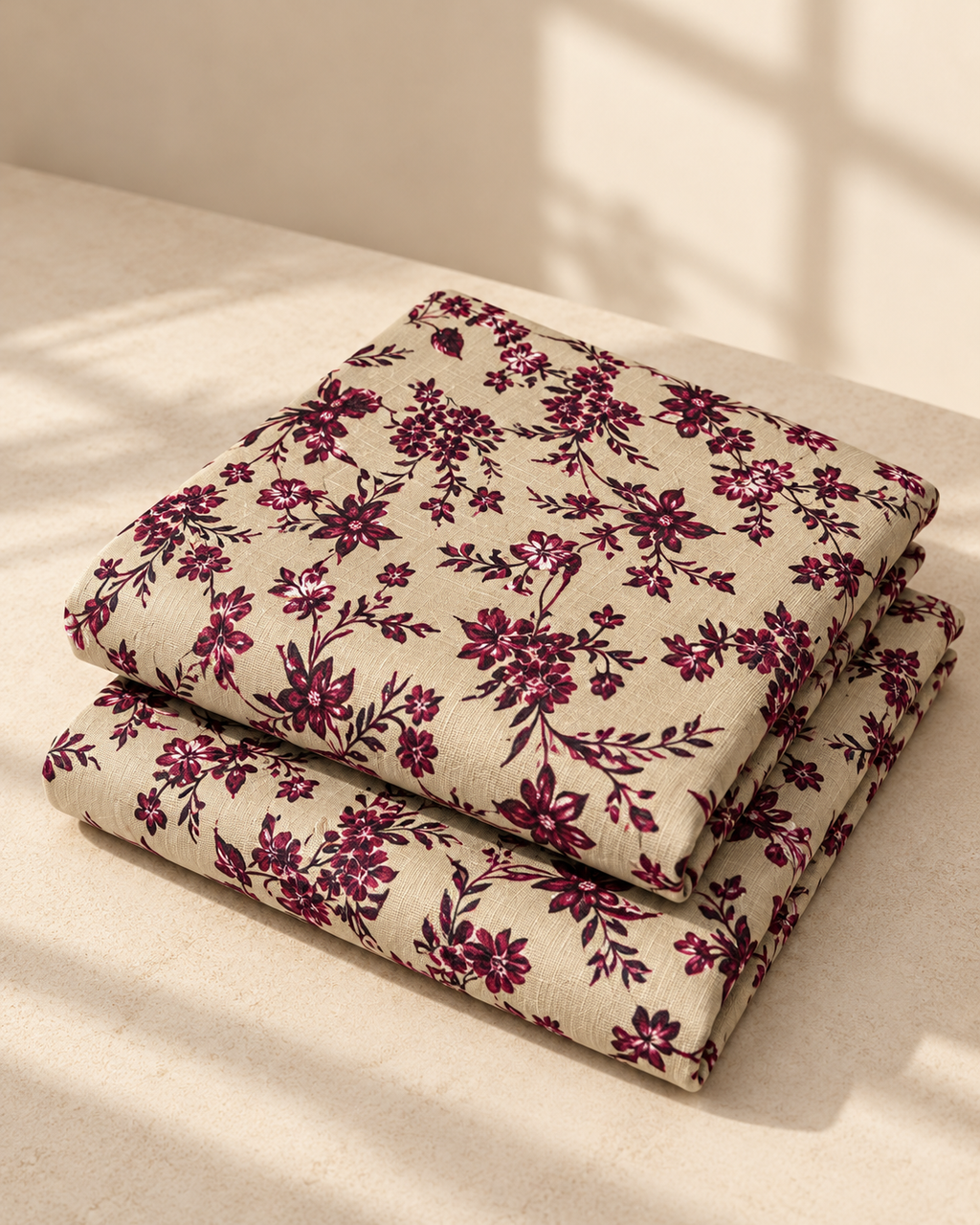 Botanical 3-Piece Unstitched Printed Khaddar Suit