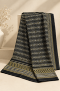 Black Patterend 3-Piece Unstitched Printed Khaddar Suit
