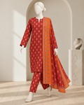 Scarlet Minimal 3-Piece Unstitched Printed Khaddar Suit