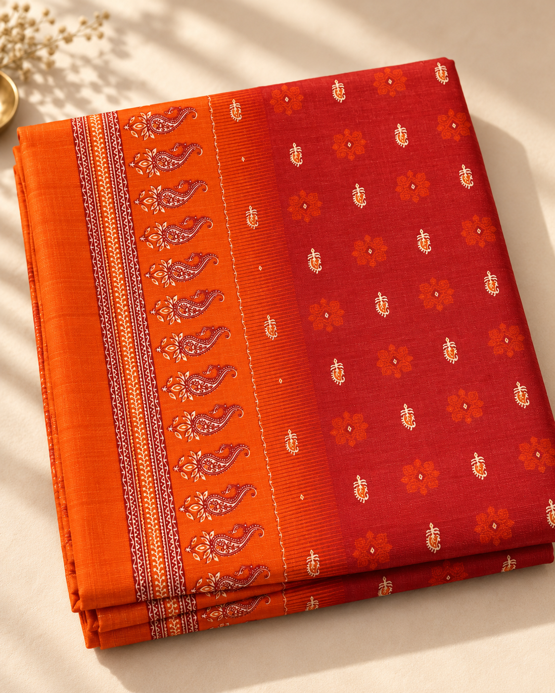 Scarlet Minimal 3-Piece Unstitched Printed Khaddar Suit